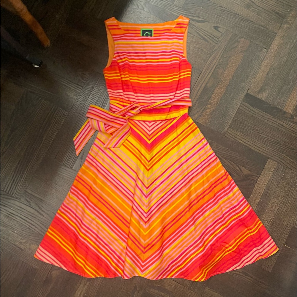 C. Wonder Colorful A. Line Dress